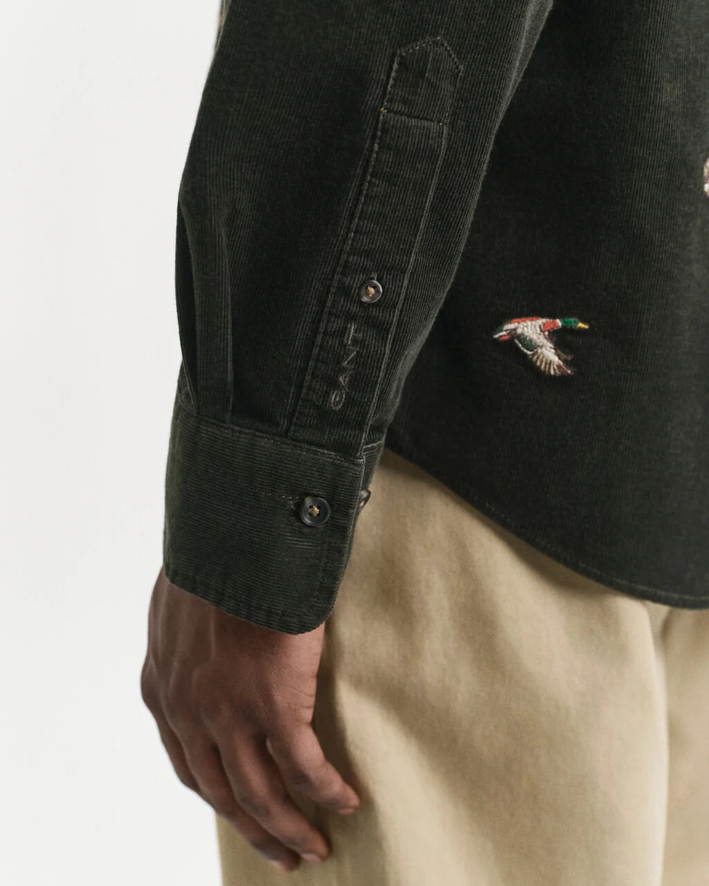 Embroidered Corduroy Shirt