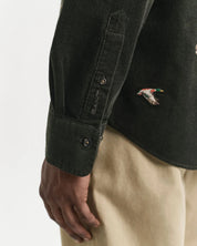 Embroidered Corduroy Shirt