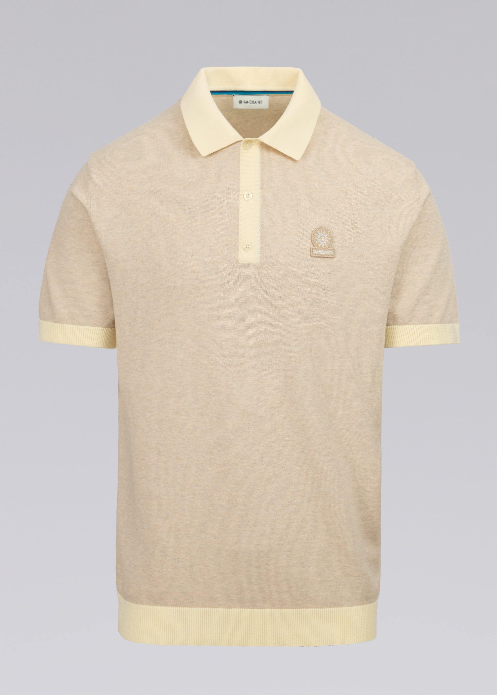 3 Button Knitted Polo Shirt