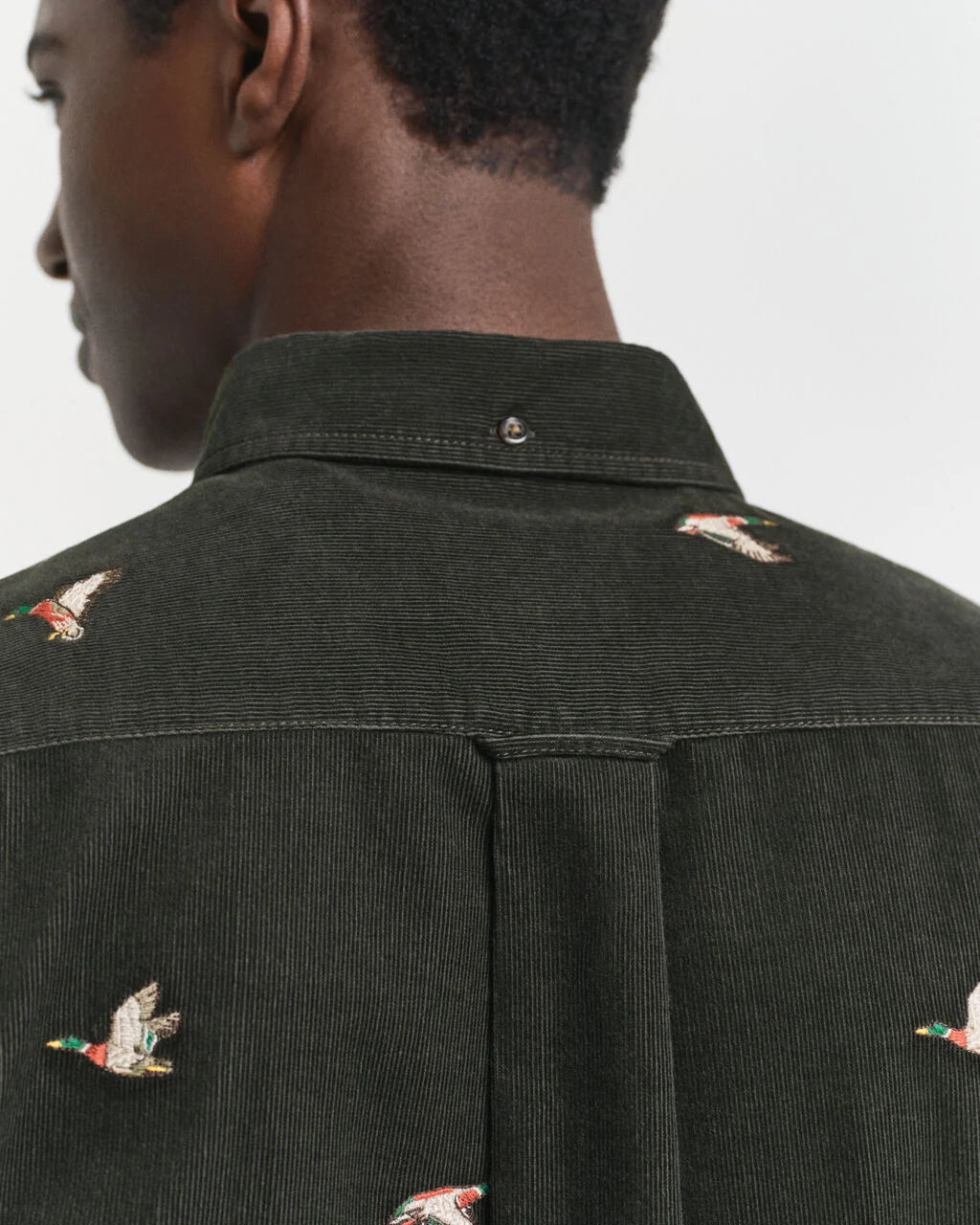 Embroidered Corduroy Shirt