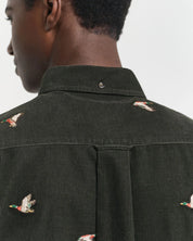 Embroidered Corduroy Shirt