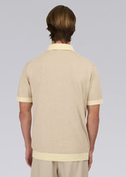 3 Button Knitted Polo Shirt