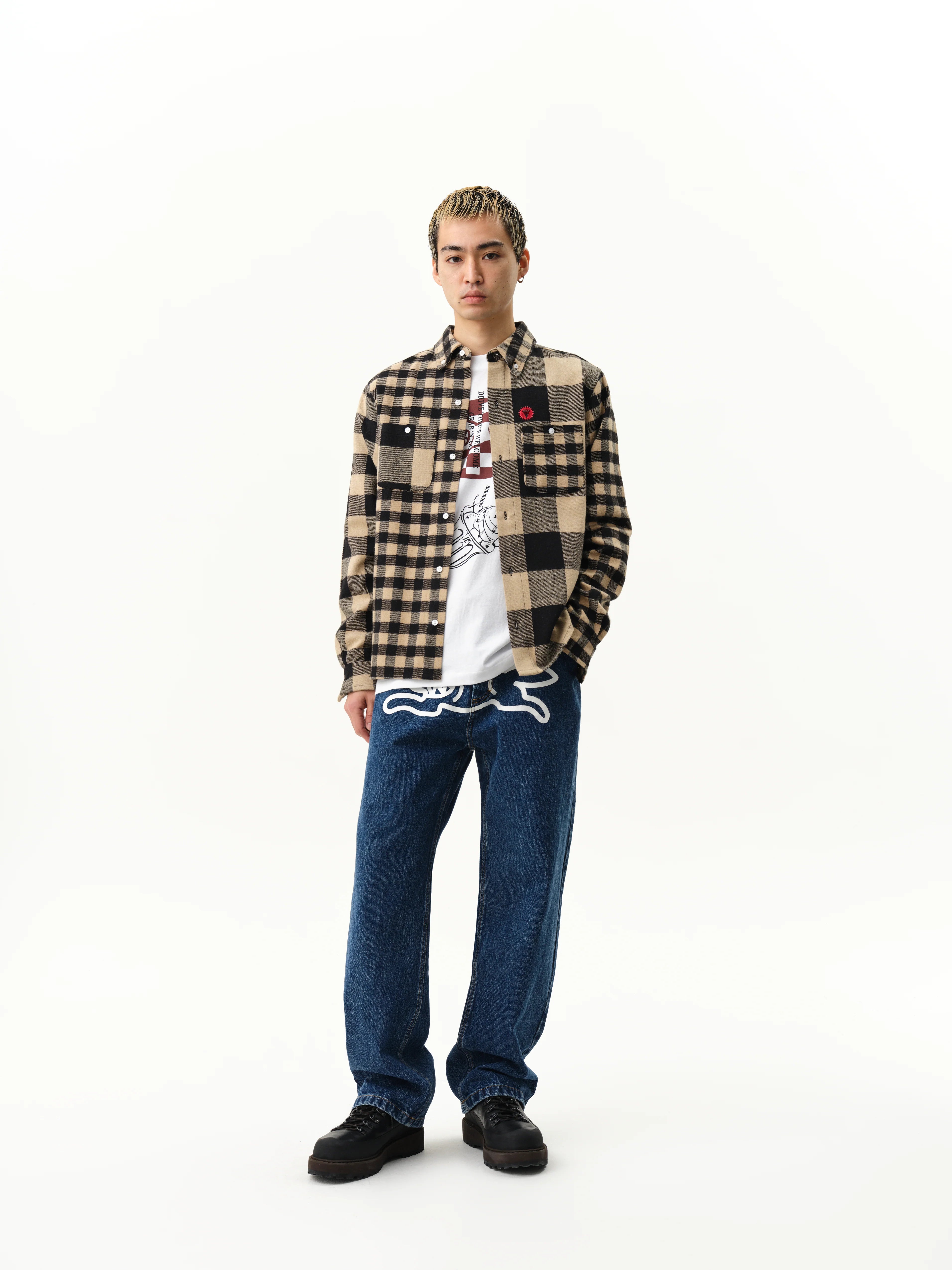 Multi Check Long Sleeve Shirt