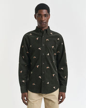 Embroidered Corduroy Shirt