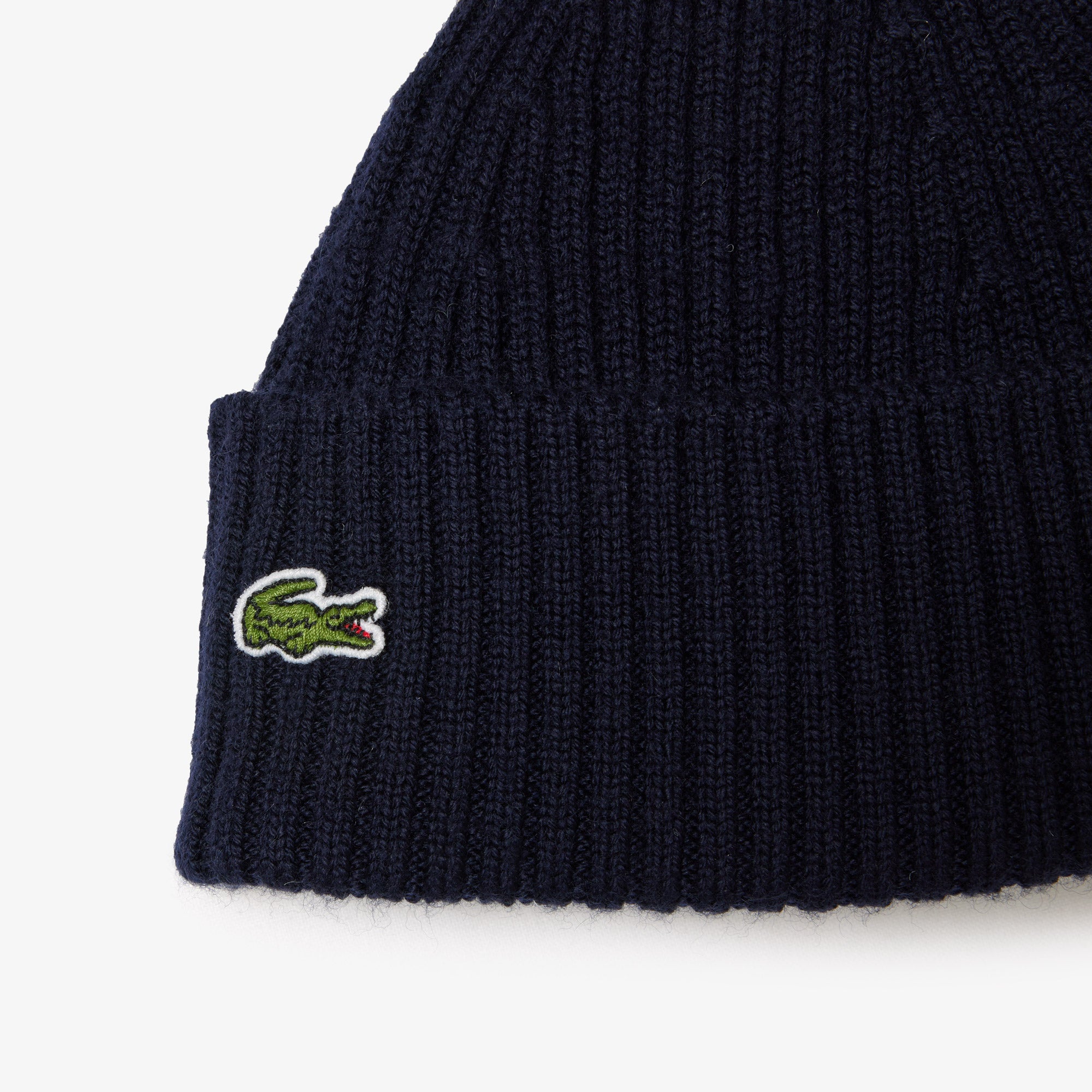 Rib Knit Wool Beanie