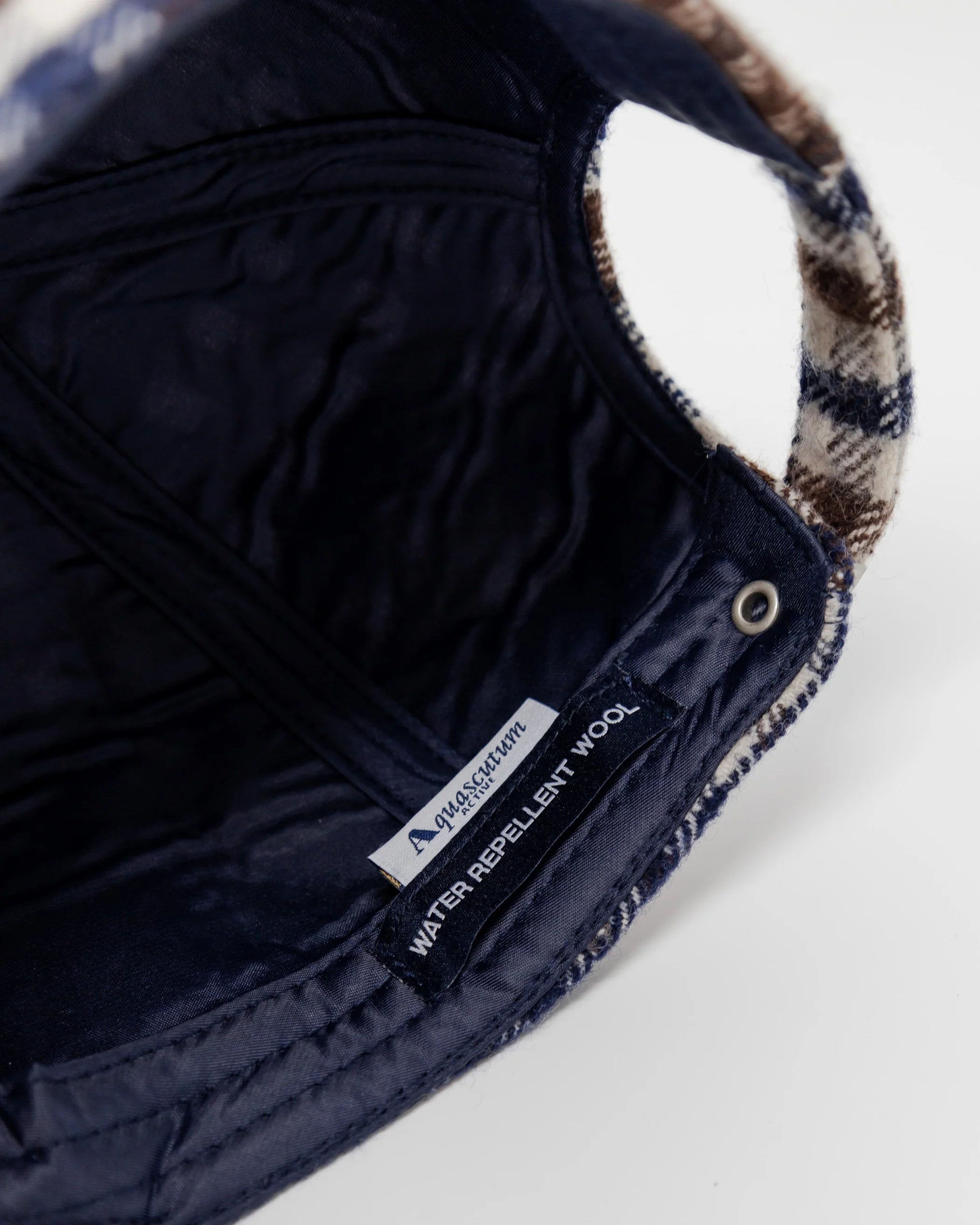 Club Check Water Repellent Wool Cap
