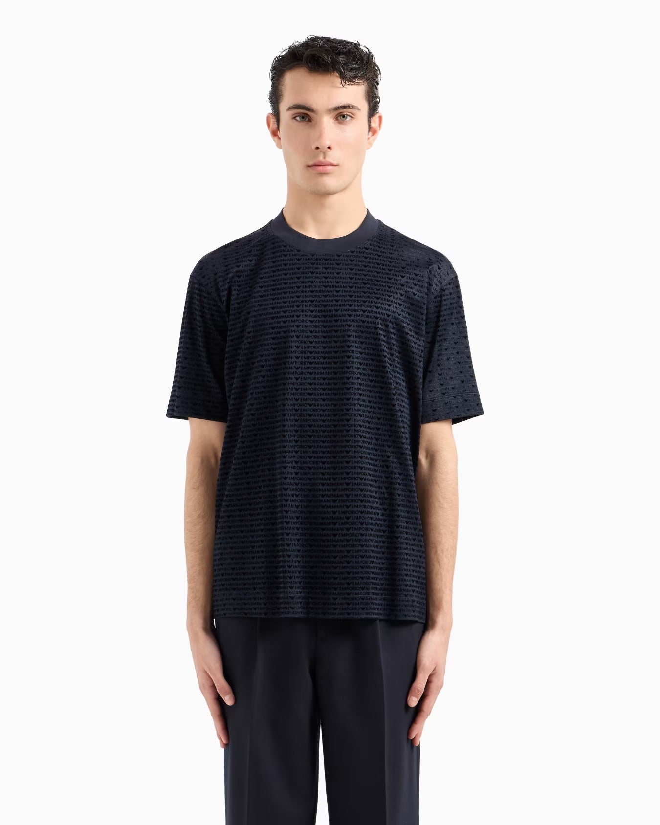 All Over Flock Print T-Shirt