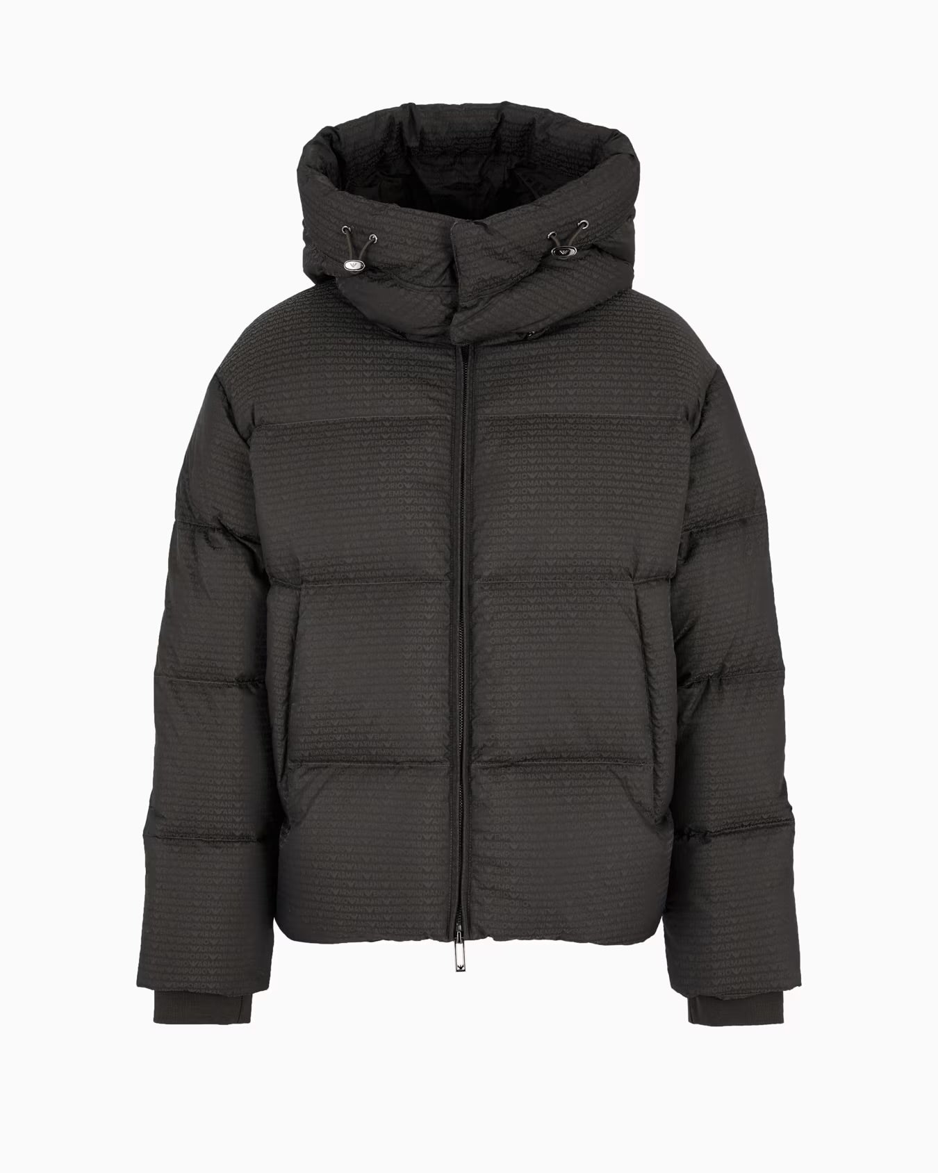 All Over Logo Print Down Jacket