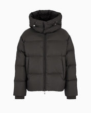 All Over Logo Print Down Jacket