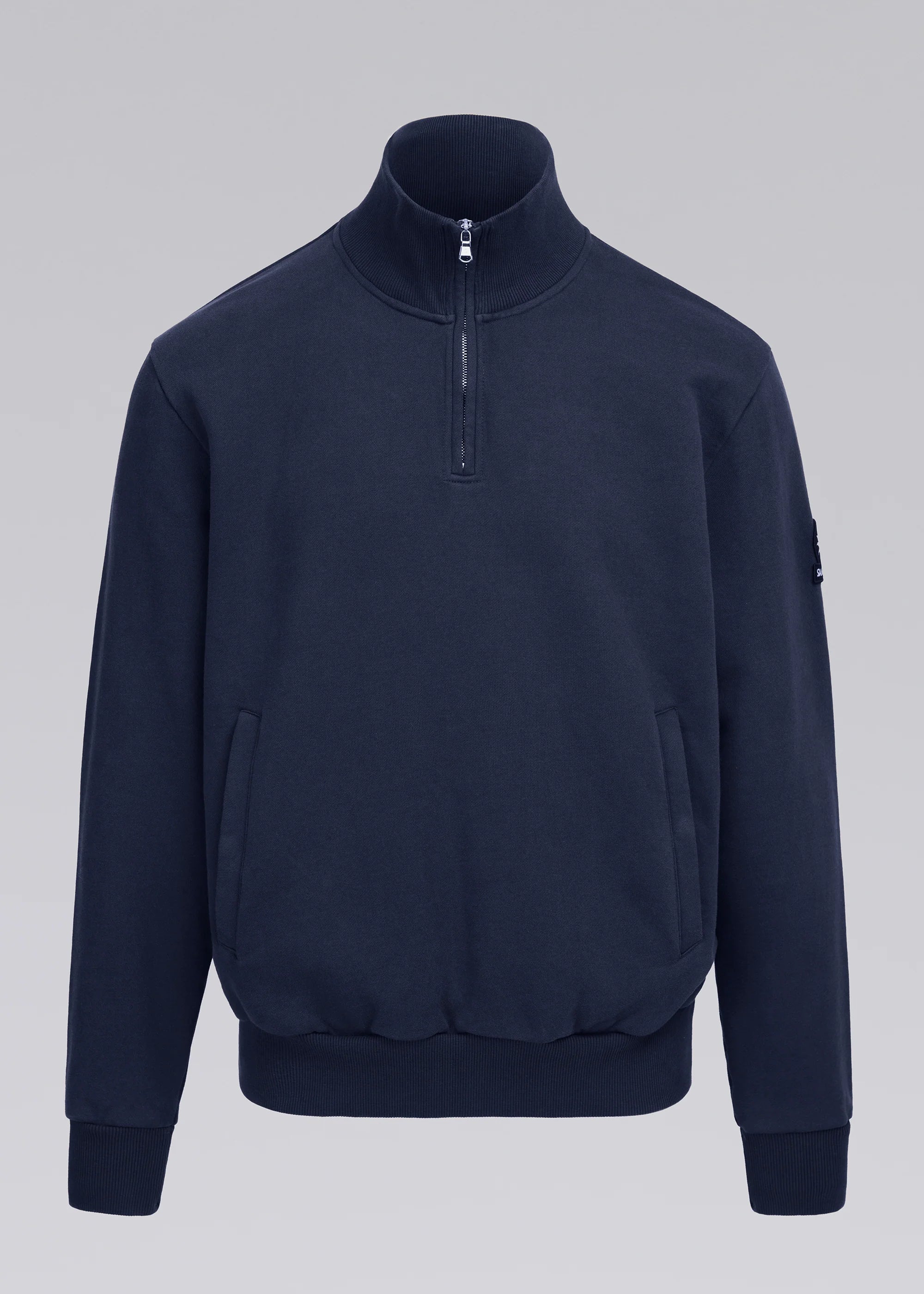 Badge Logo Quarter Zip Sweatshirt