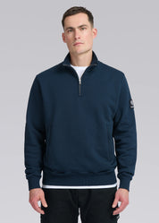 Badge Logo Quarter Zip Sweatshirt