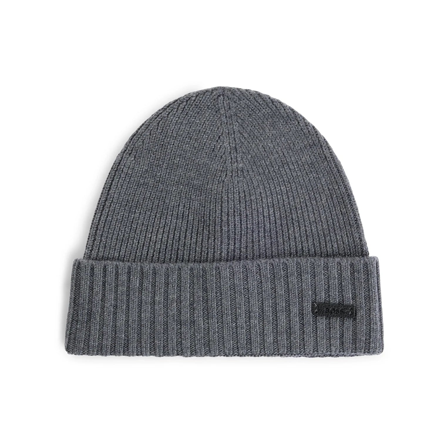 Wool Beanie With Logo Plaque