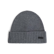 Wool Beanie With Logo Plaque