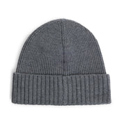 Wool Beanie With Logo Plaque