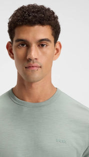 Slub-Cotton T-Shirt With Logo Detail