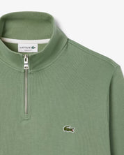 Zip Up High Neck Interlock Sweatshirt