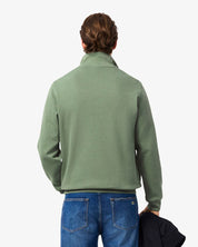 Zip Up High Neck Interlock Sweatshirt