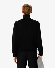 Zip-Up High Neck Sweatshirt