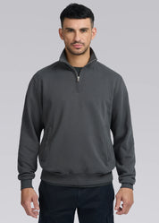 Badge Logo Quarter Zip Sweatshirt