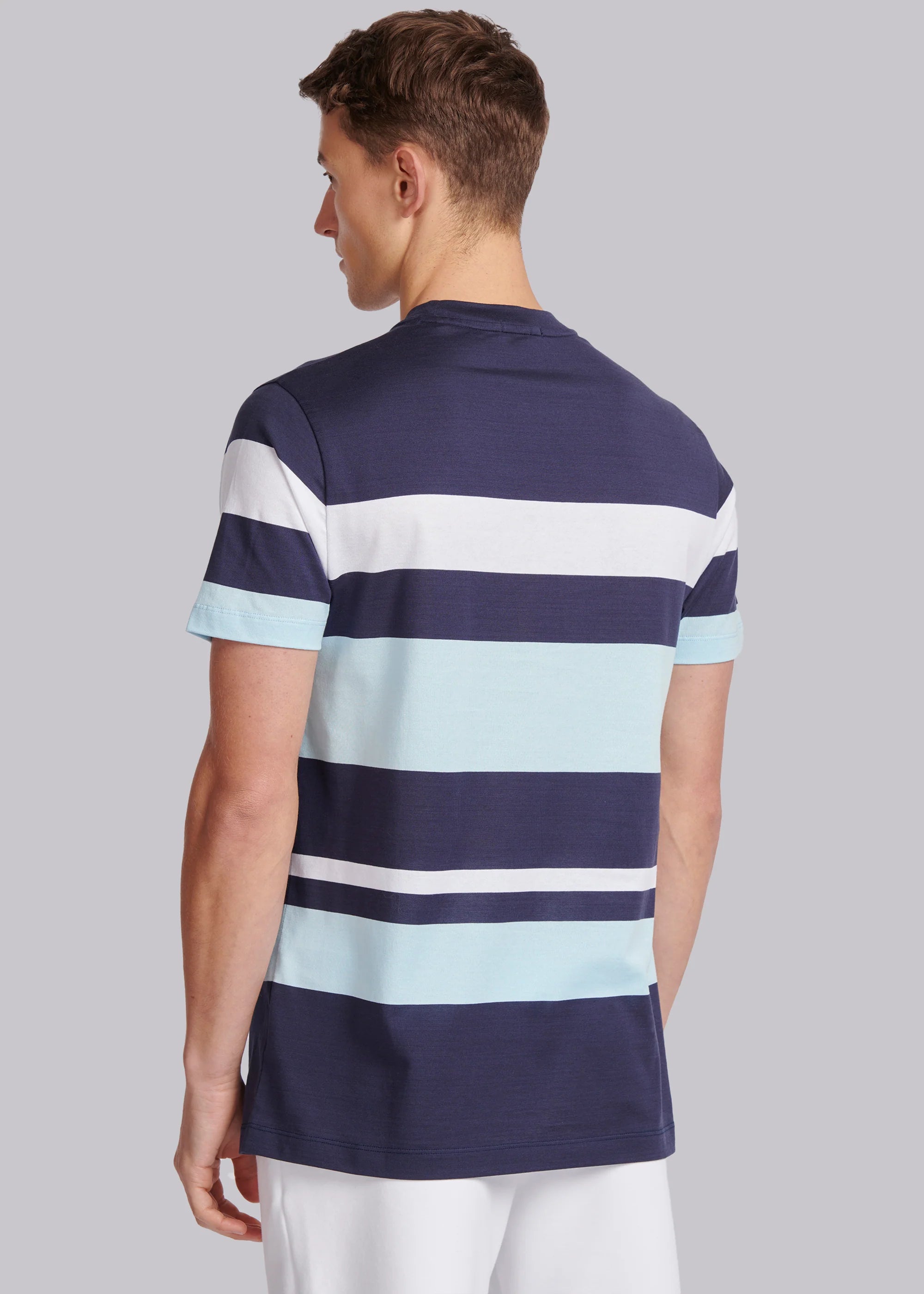 Mercerised Stripe T-Shirt