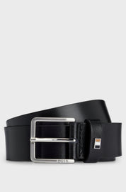 Signature Stripe Logo Leather Belt