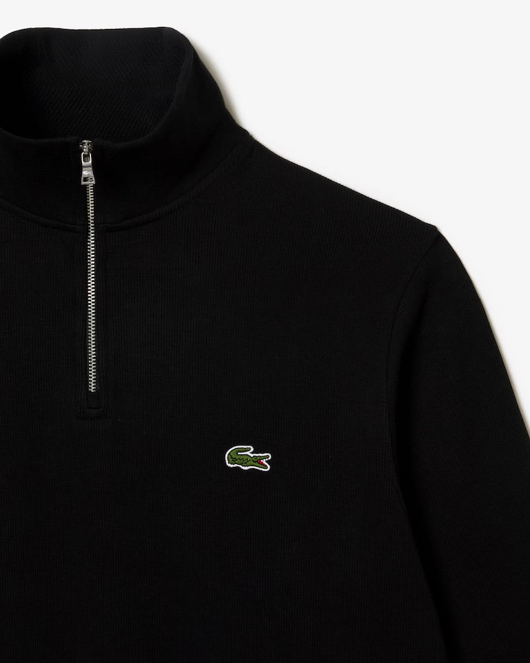 Zip-Up High Neck Sweatshirt