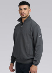 Badge Logo Quarter Zip Sweatshirt