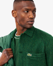 Wool Blend Felt Overshirt