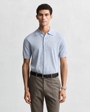 Extra Fine Merino Wool Polo Sweater