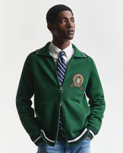 Graphic Zip Cardigan