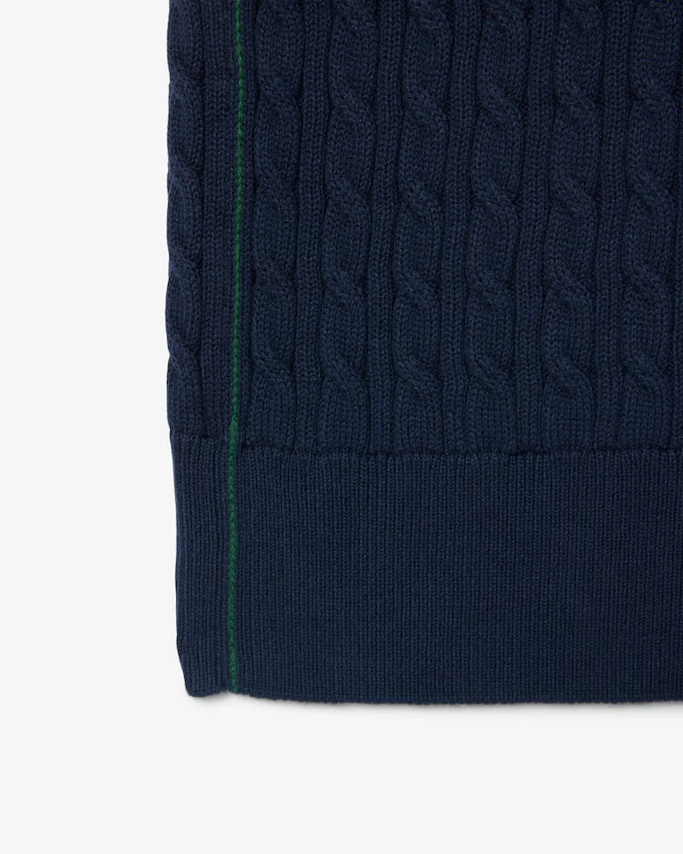 Lacoste Cable Knit Polo Shirt
