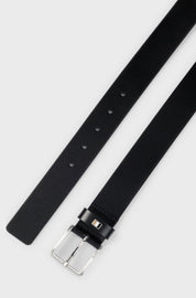 Signature Stripe Logo Leather Belt