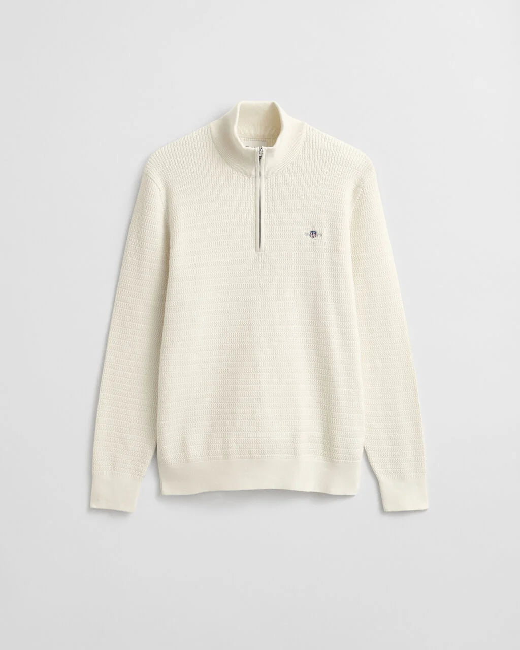 Mini Cable Knit Half Zip Sweater