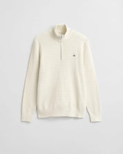 Mini Cable Knit Half Zip Sweater