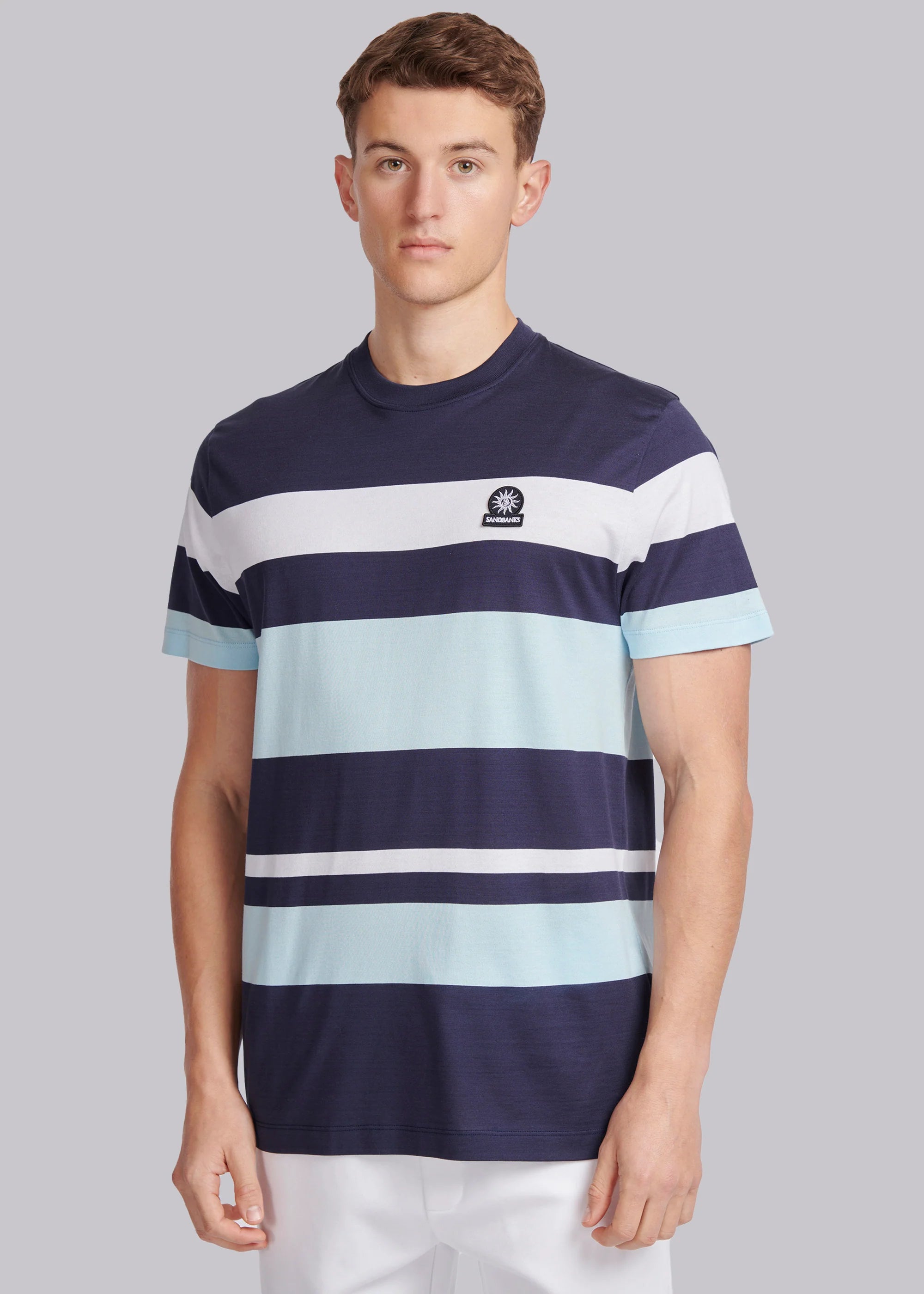Mercerised Stripe T-Shirt