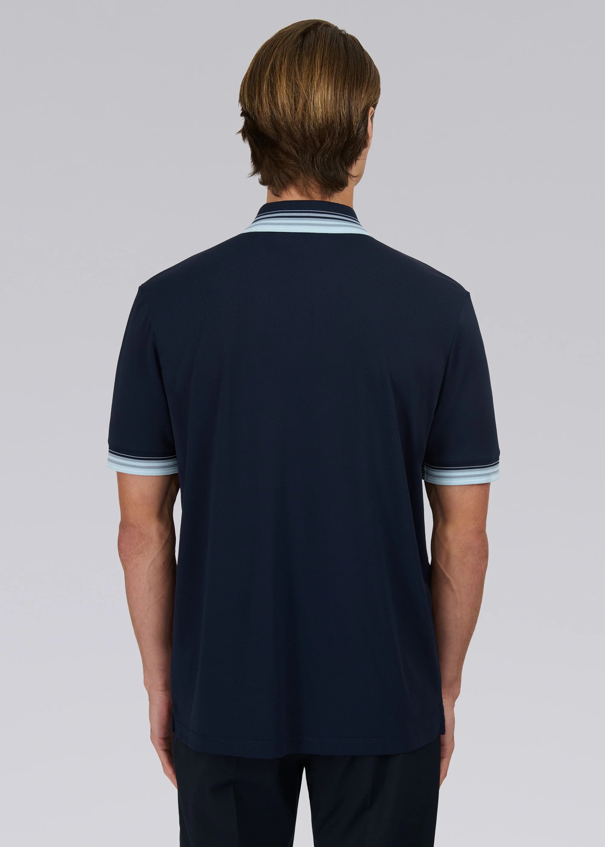 Gradient Rib Polo Shirt