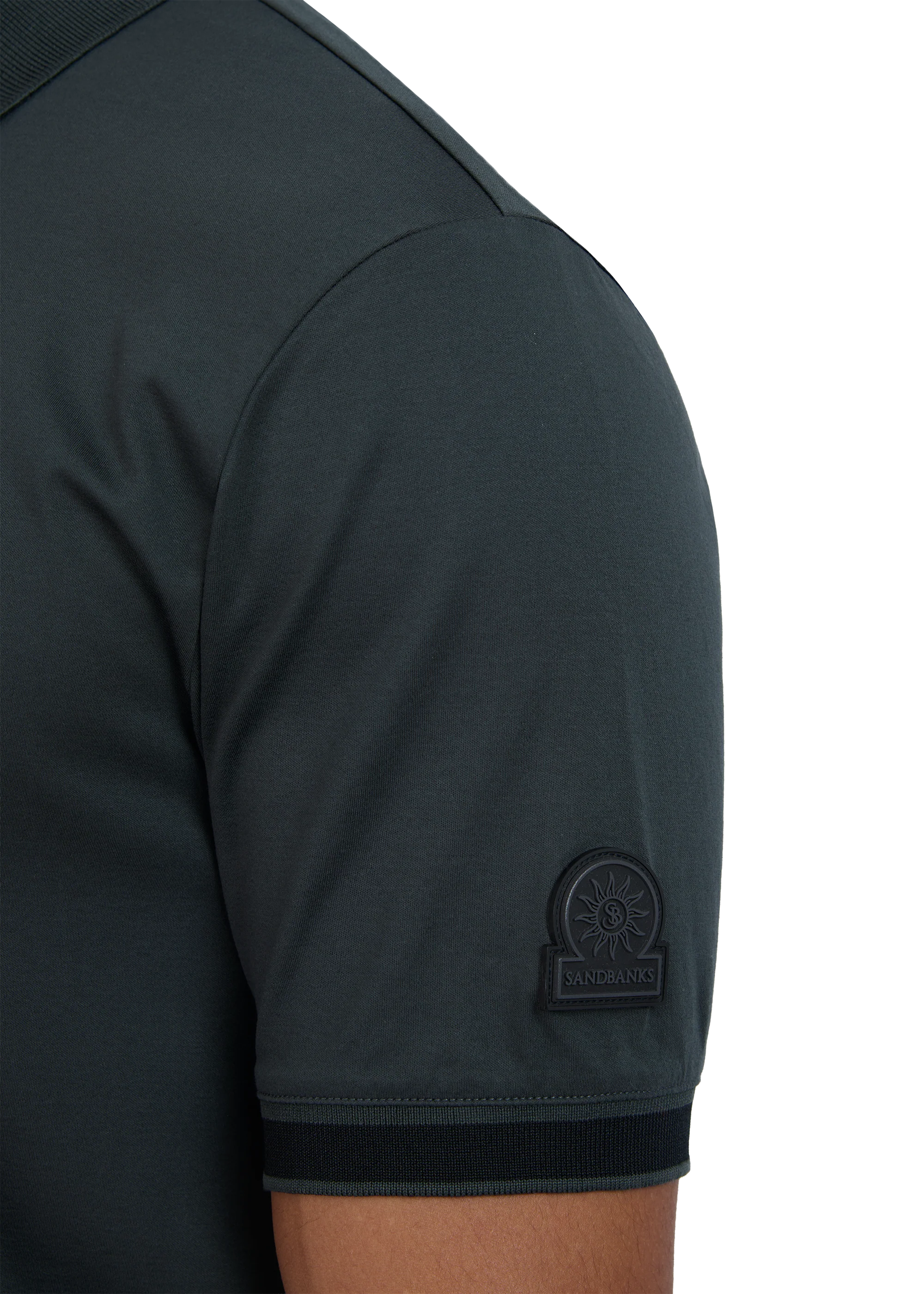 Sandbanks Silicone Zip Polo Shirt