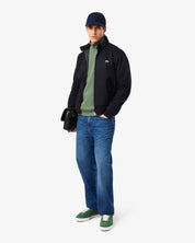 Zip Up High Neck Interlock Sweatshirt