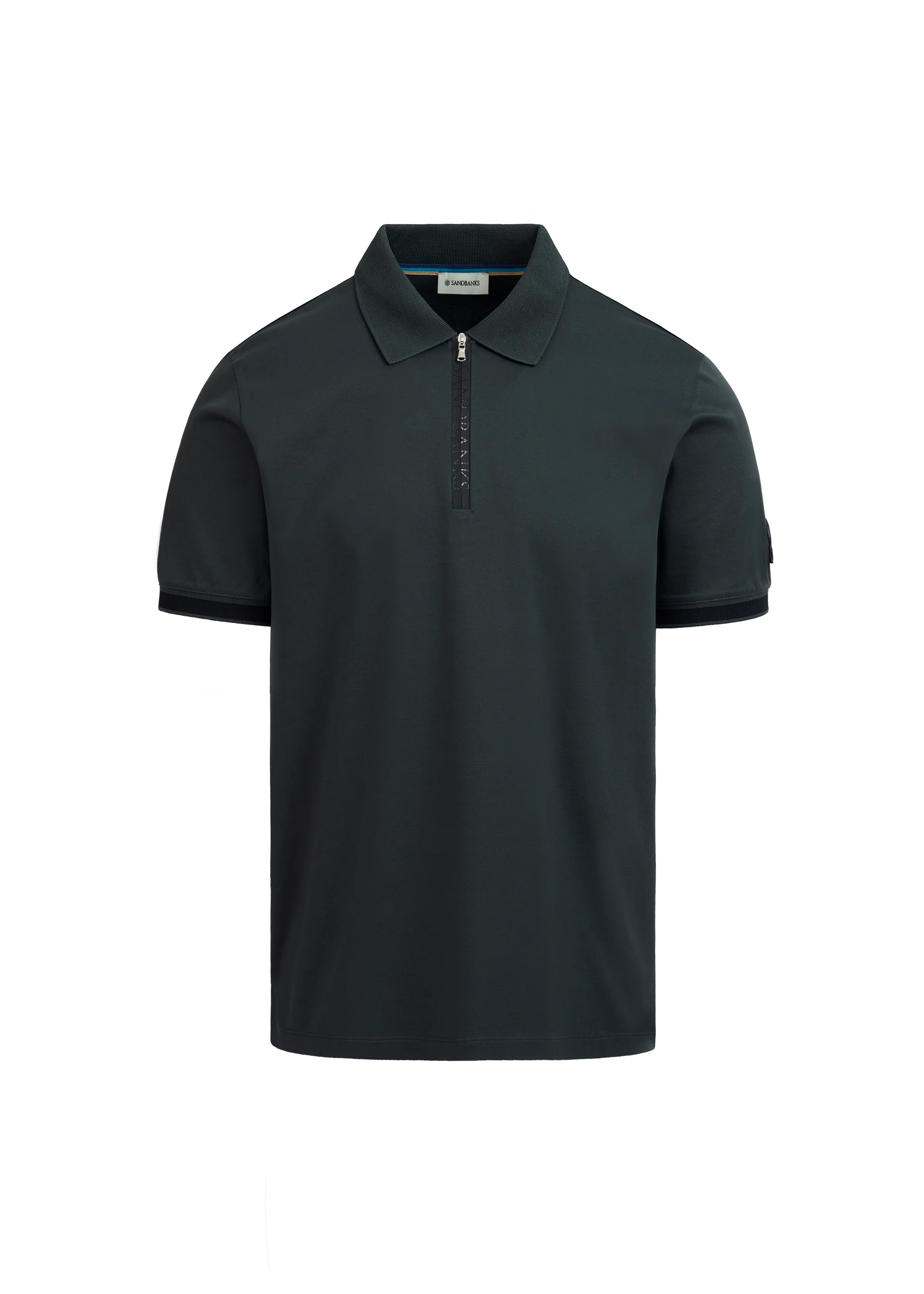 Sandbanks Silicone Zip Polo Shirt