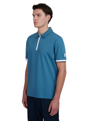 Sandbanks Silicone Zip Polo Shirt