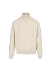 Sandbanks Badge Logo Quarter Zip Sweatshirt