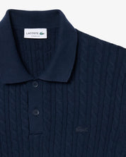 Lacoste Cable Knit Polo Shirt