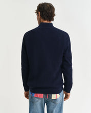 Textured Half Zip Sweater