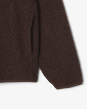 High Zipped Neck Polar Fleece Sweatshirt