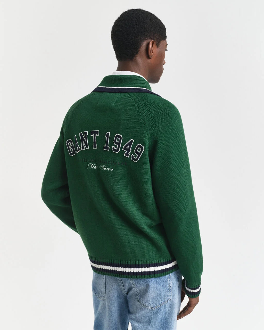 Graphic Zip Cardigan
