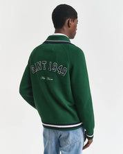 Graphic Zip Cardigan