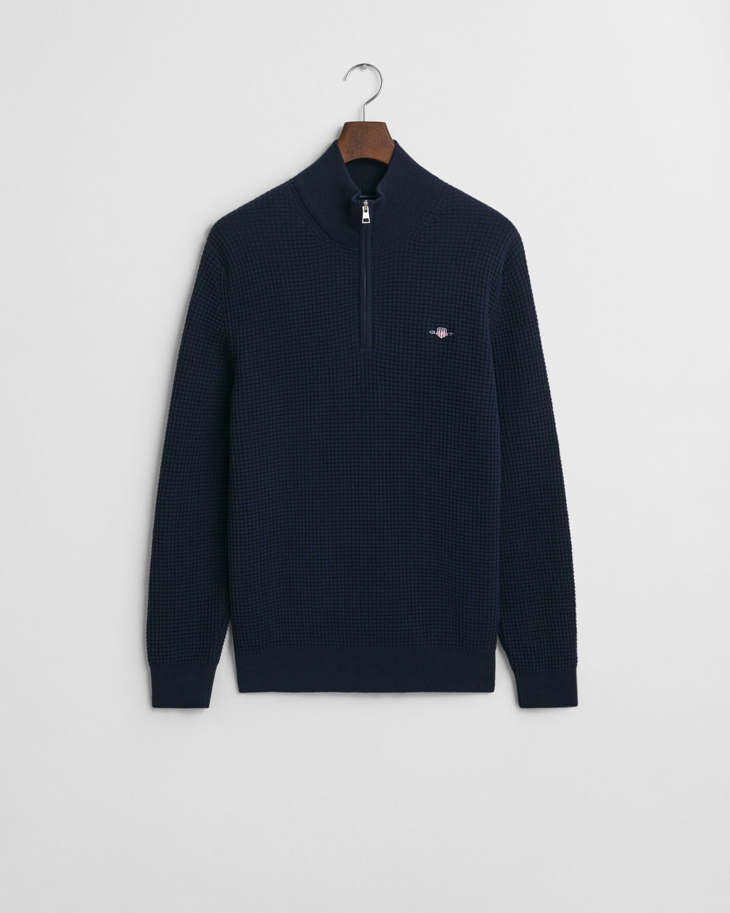 Textured Half Zip Sweater