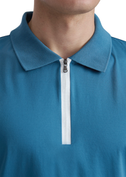 Sandbanks Silicone Zip Polo Shirt