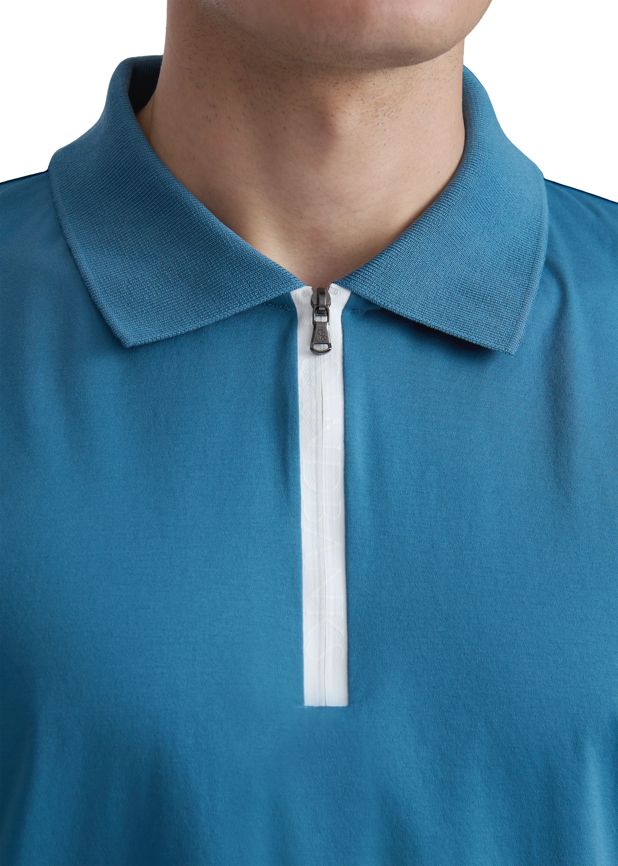 Sandbanks Silicone Zip Polo Shirt