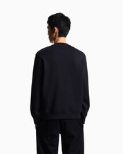 Pocket And Logo Patch Jersey Sweatshirt